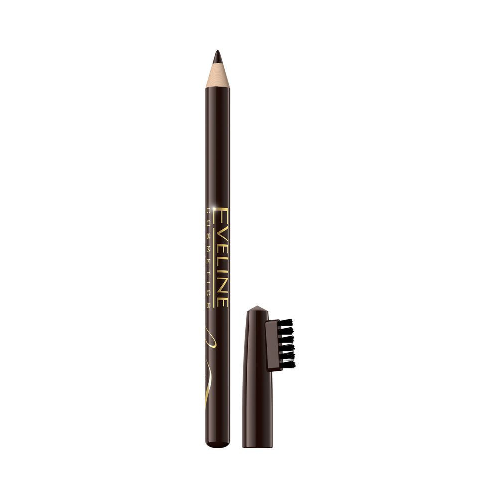 Карандаш для бровей Eveline EYEBROW PENCIL Medium brown #1