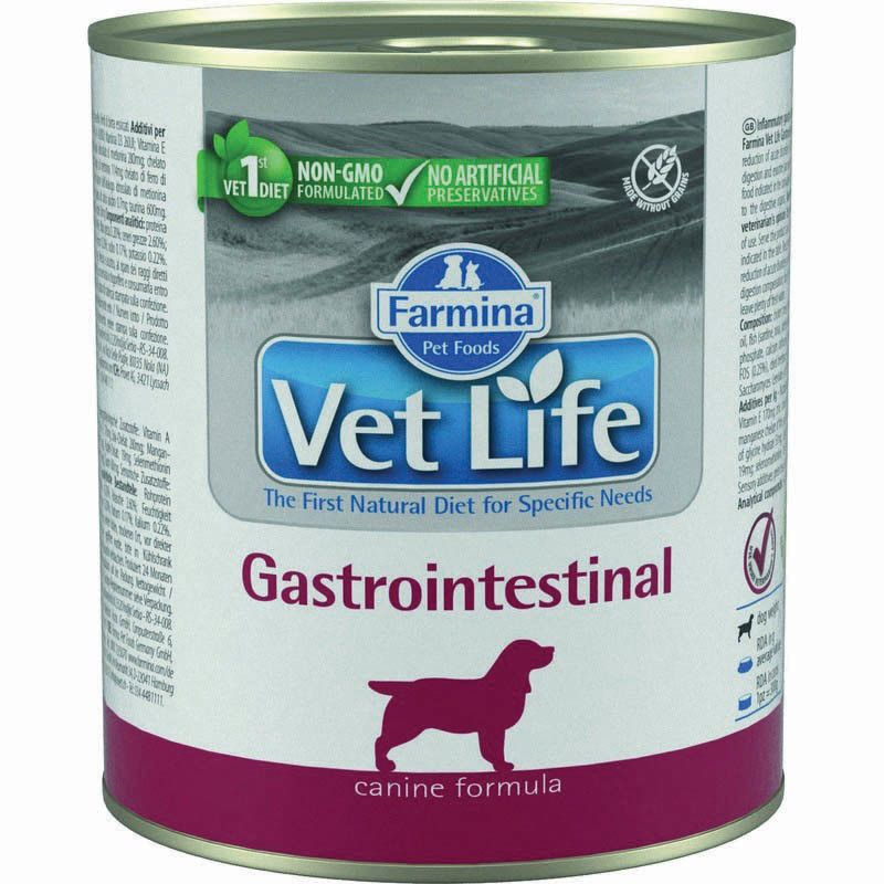 Полнорационный диетический влажный корм Farmina Vet Life Gastrointestinal для собак при воспалительных #1