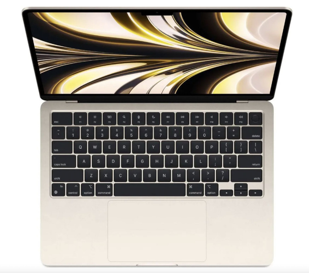 Apple Ноутбук Apple MacBook Air 13 2022 M2 8/256GB Starlight (MLY13) Ноутбук 13.6", Apple M2, RAM 8 ГБ, #1