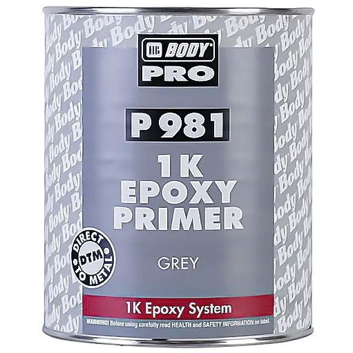 Грунт BODY P 981 Epoxy Primer 1K эпоксидный серый, банка 1 л. #1