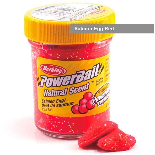 Форелевая паста Berkley PowerBait Sinking Glitter Trout Bait Salmon Egg Red, 50 гр./1525284/Паста Беркли/Рыбалка #1