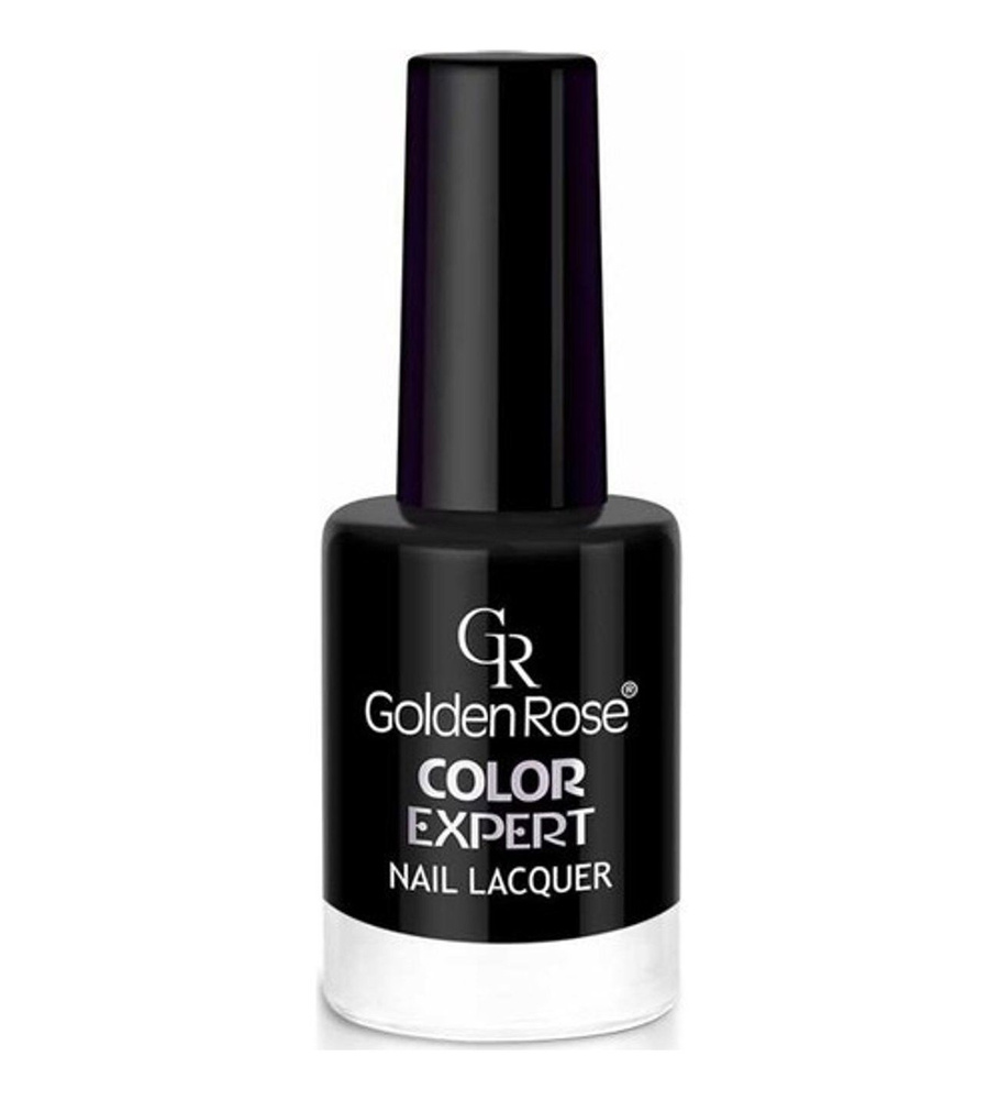 GOLDEN ROSE Лак для ногтей Color Expert 60 соблазнительный черный #1