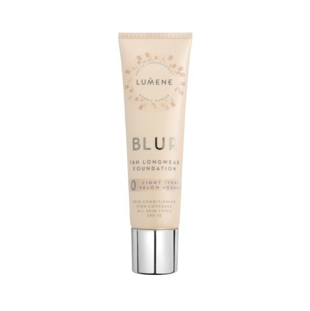 LUMENE Тональный крем для лица Blur 16H Longwear Foundation, тон 0 Light lvory Светлый, SPF15, устойчивый, #1