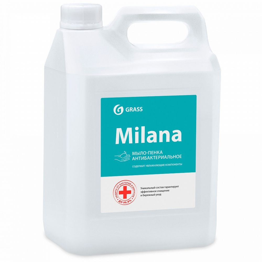 Мыло жидкое Grass "Milana" мыло-пенка антибактериальное 5л 125583  #1