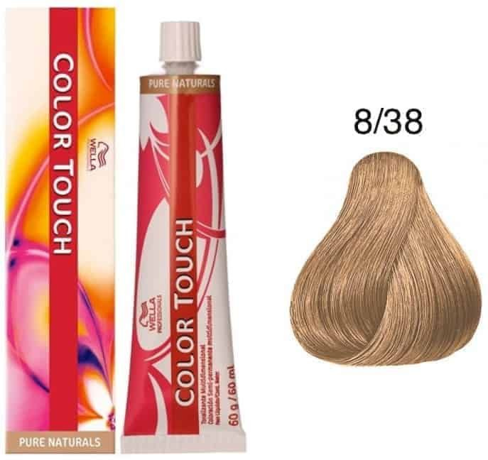 Wella Professional Color Touch - 8/38 светлый блондин золотой жемчуг - Велла Колор Тач тонирующая крем #1