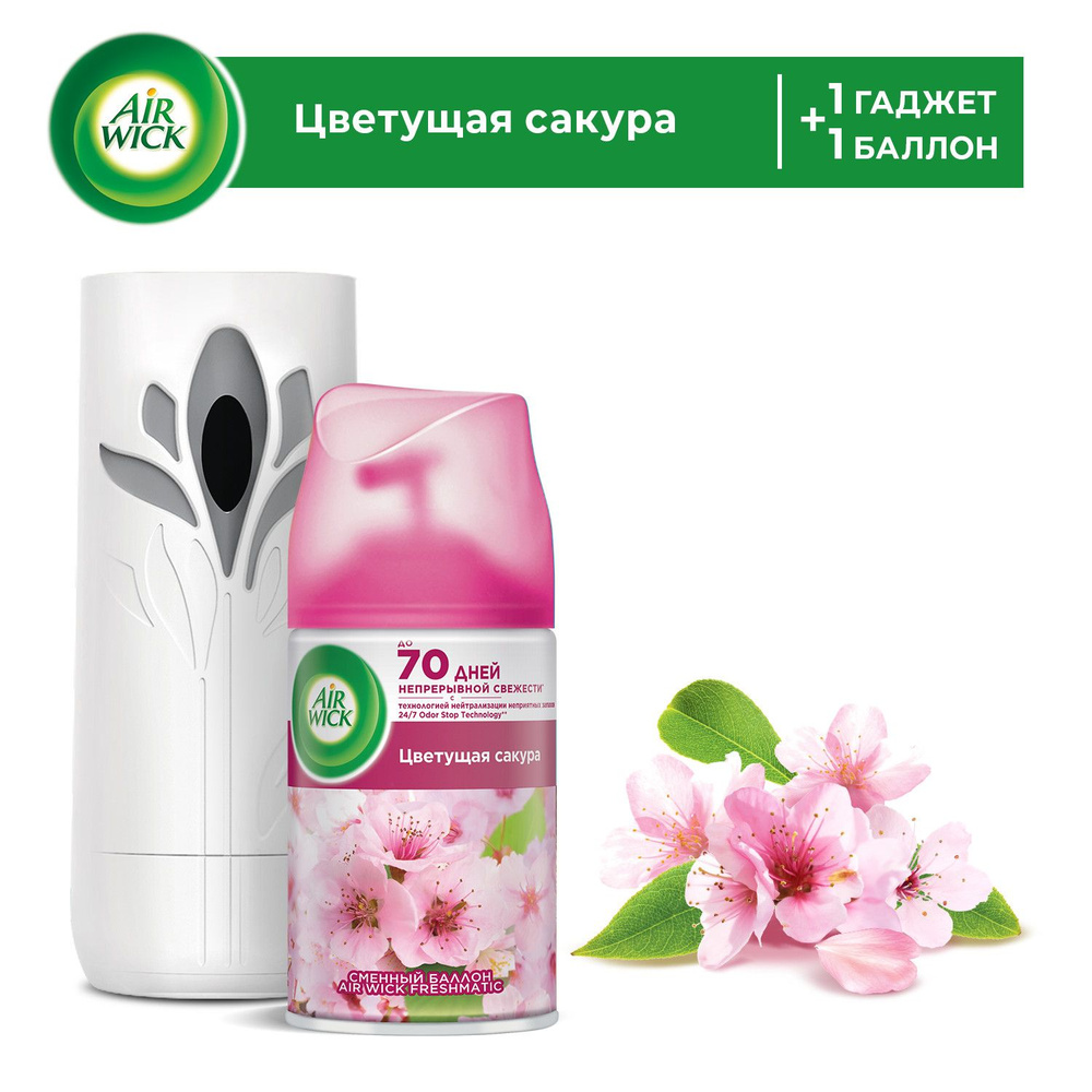 Автоматический распылитель освежителя воздуха Air Wick Freshmatic Cерии Pure с освежителем воздуха в #1