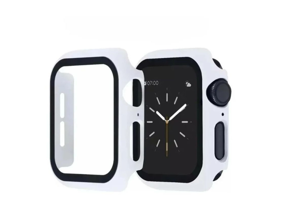 Защитный чехол + стекло на часы Apple Watch 44 mm / 44 мм / Защитный Кейс / 3 / 4 / 5 / 6 / SE  #1