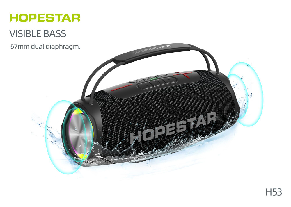 Портативная беспроводная колонка Hopestar H53 35 вт чёрная #1