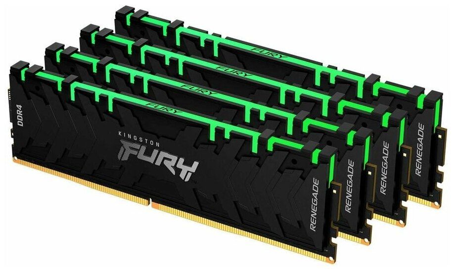 Kingston Fury Оперативная память Renegade RGB DDR4 3600 МГц 4x8 ГБ (KF436C16RBAK4/32)  #1