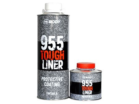 Защитное покрытие сверхпрочное TOUGH LINER 955 (0,6л+0,2л) "Body" Черное  #1