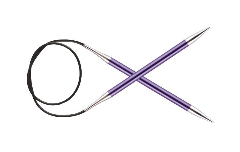 Спицы круговые "Zing" 7 мм/80 см, алюминий, аметистовый (фиолетовый), KnitPro, 47135  #1
