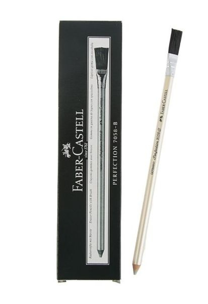 Ластик-карандаш Faber-Castell, (12шт), "Perfection 7058", с щеточкой #1