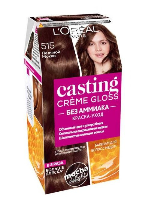 L'Oreal Paris Краска для волос Casting Creme Gloss 515 Ледяной мокко #1