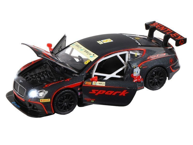 Машинка металлическая Bentley Continental GT3, черный, 1:32, - JB1251407  #1