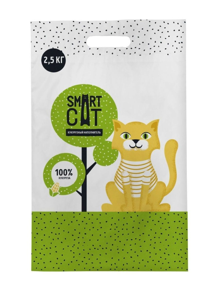 Наполнитель Smart Cat кукурузный - 3,5 л (2,5 кг) #1