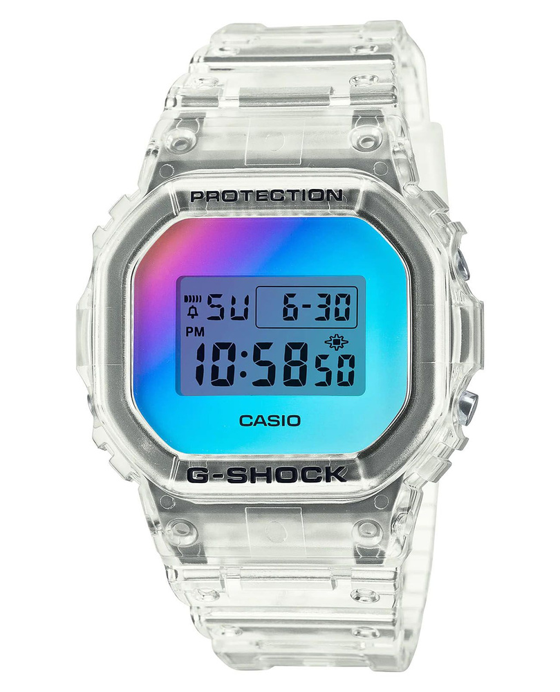 Противоударные японские мужские наручные часы Casio G Shock DW-5600SRS-7 с гарантией  #1