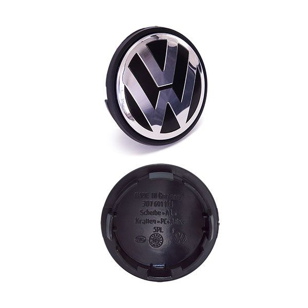Заглушка литого диска VW 65 / 56mm черный #1