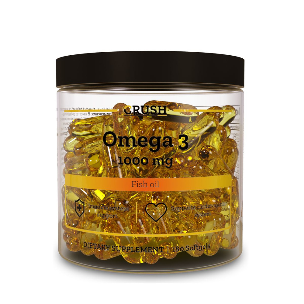 Omega 3 / Омега 3 1000 мг, рыбий жир, 180 капсул #1