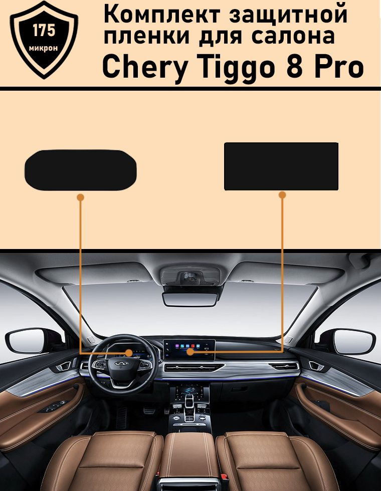 Chery Tiggo 8 Pro защитная пленка для дисплея приборной панели + ГУ  #1