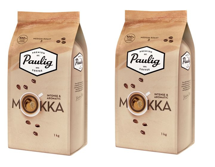 2 шт. Кофе в зернах Paulig Mokka, по 1 кг. (2 кг.) Финляндия #1