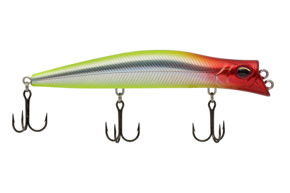 Воблер KYODA POCKY MINNOW-130F, длина 130 мм, вес 17,5 гр, цвет P19 заглубление 0,1 - 0,2 м.  #1