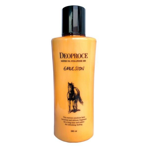 Эмульсия с гиалуроновой кислотой и лошадиным жиром Deoproce Horse Oil Hyalurone Emulsion 380ml  #1