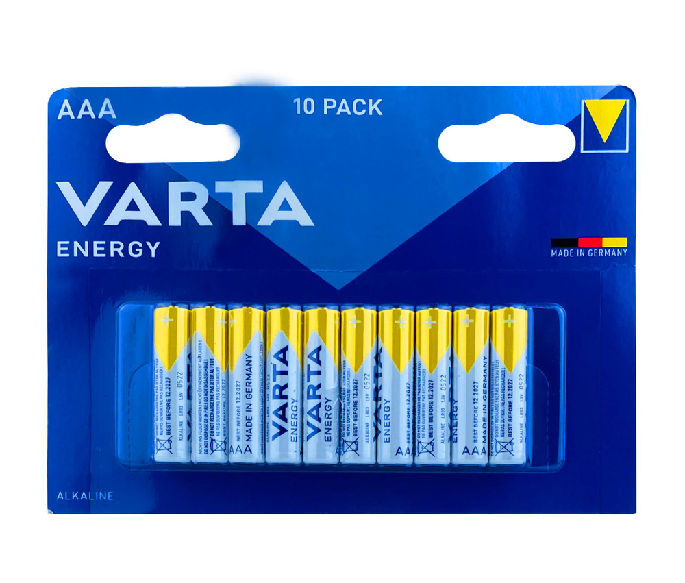 Varta Батарейка AAA, Щелочной тип, 1,5 В, 10 шт #1