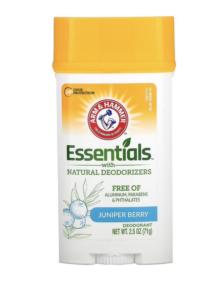 Arm & Hammer, Essentials, дезодорант с натуральными дезодорирующими компонентами, с ароматом можжевельника, #1