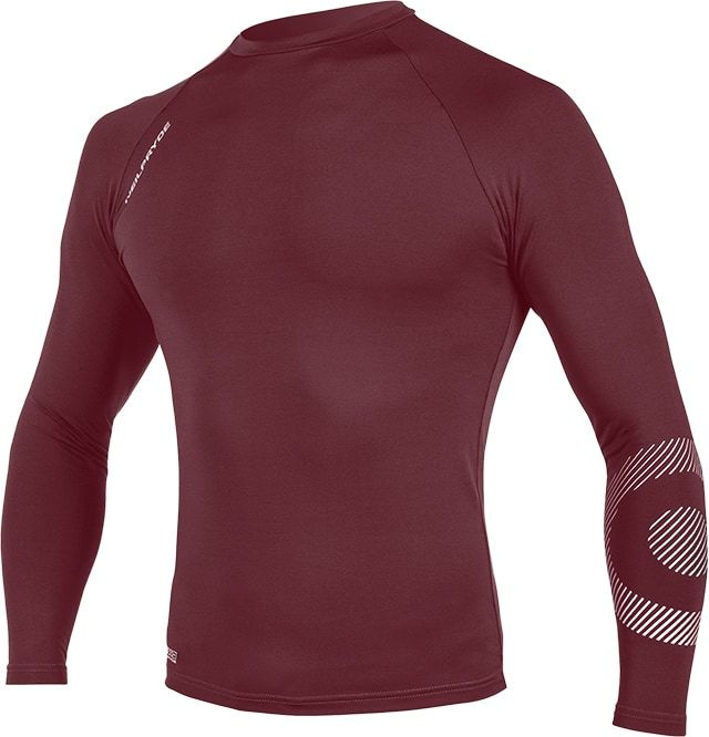 Гидромайка, Рашгард мужской Neilpryde Rise L/S C5 maroon/silver print р-р M / Одежда для любителей сап #1