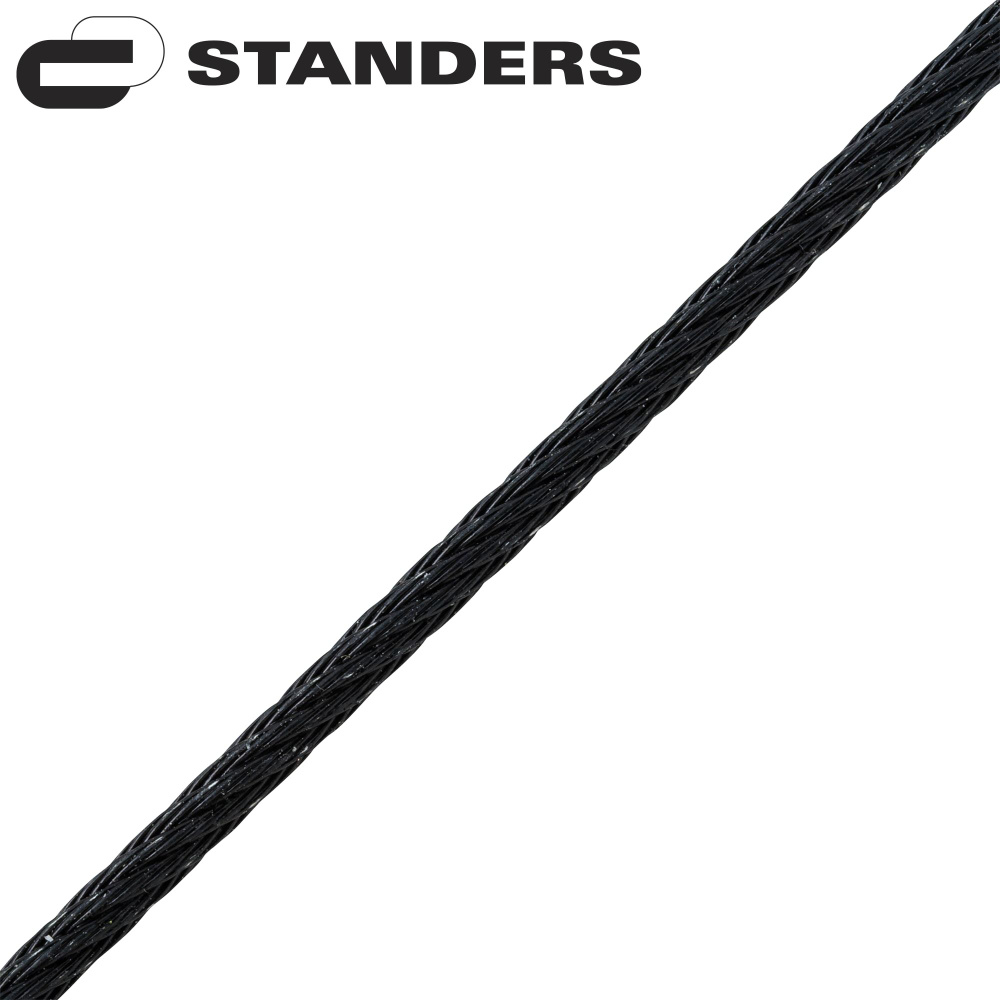 Трос стальной оцинкованный Standers DIN 3055 2 мм 10 м/уп., цвет черный, 10 м/уп.  #1
