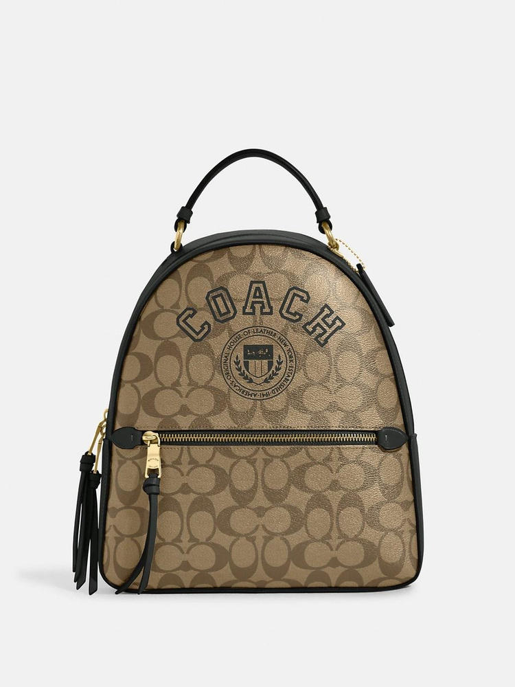 COACH Рюкзак Jordyn Backpack In Signature Canvas With Varsity Motif #1