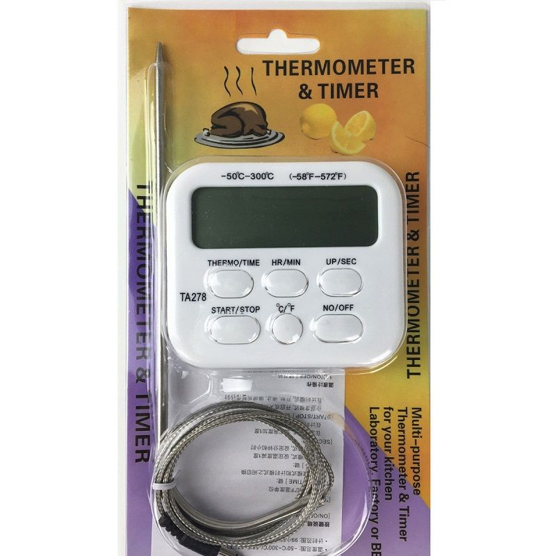 Термометр и таймер TA278 с выносным щупом -50 + 300градусов #1