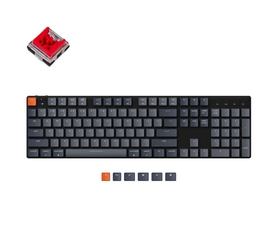 Игровая клавиатура Keychron K5SE Full Size RGB Red Switch (K5SE-E1) #1