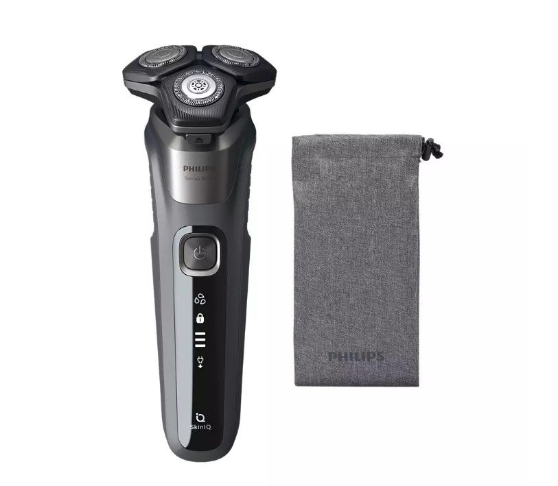 Бритва для мужчин Philips Shaver series 5000 S5587/10, датчик мощности, лезвия SteelPrecision, встроенный #1