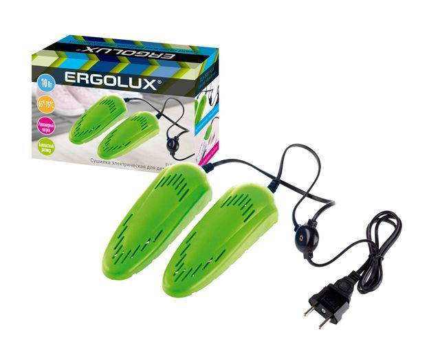 Электрическая сушилка для детской обуви ELX-SD01-C16 салатовая 10 Вт, 220-240 В ERGOLUX  #1