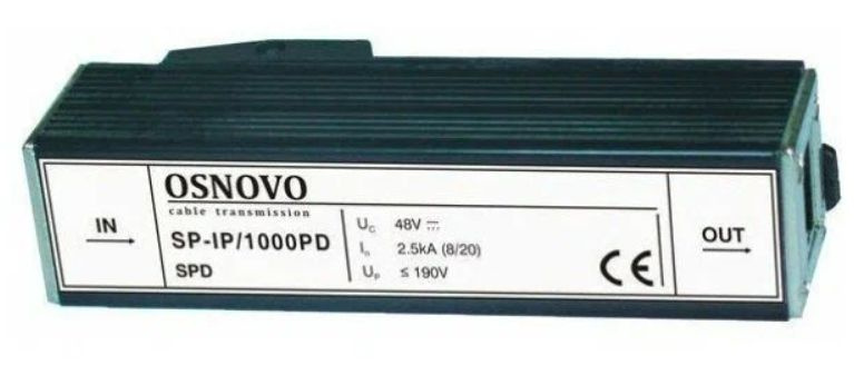 Грозозащита Osnovo SP-IP/1000PD (1444600) #1