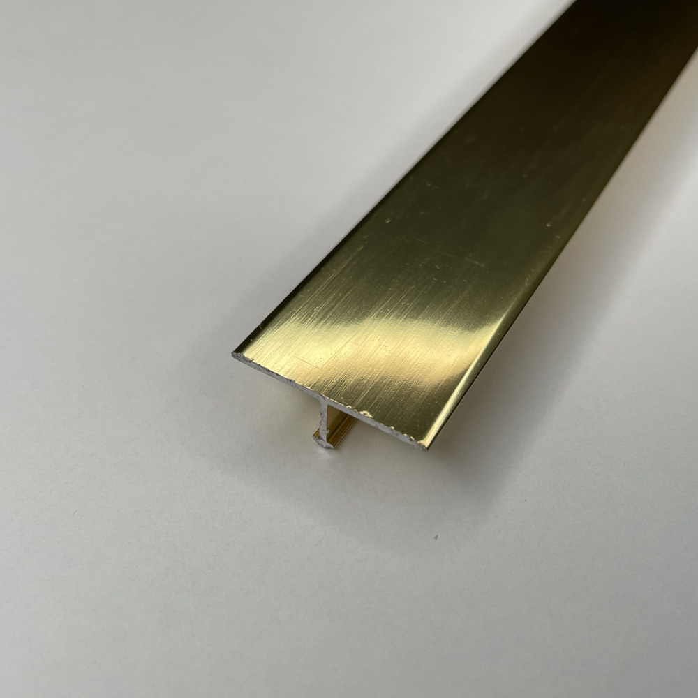 Т - порог напольный , порожек для нопольных покрытий , 26 мм х 2700 мм , золото глянец  #1