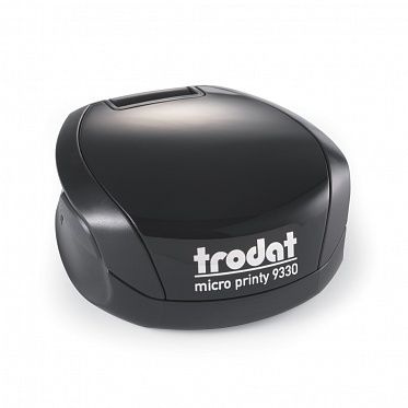 Оснастка карманная для печати Trodat Micro Printy 9330, 30 мм, черный корпус, синяя штемпельная подушка #1