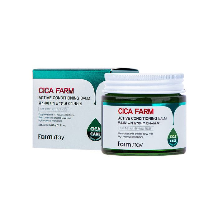 FarmStay Восстанавливающий крем-бальзам для лица с центеллой азиатской, Cica Farm Active Conditioning #1