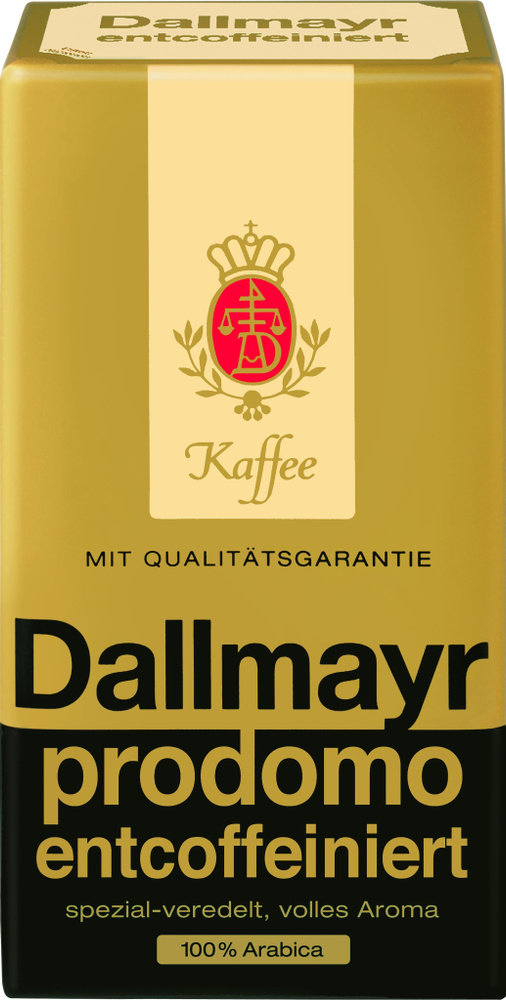 Кофе молотый Dallmayr Prodomo Entcoffeiniert без кофеина 500 г #1