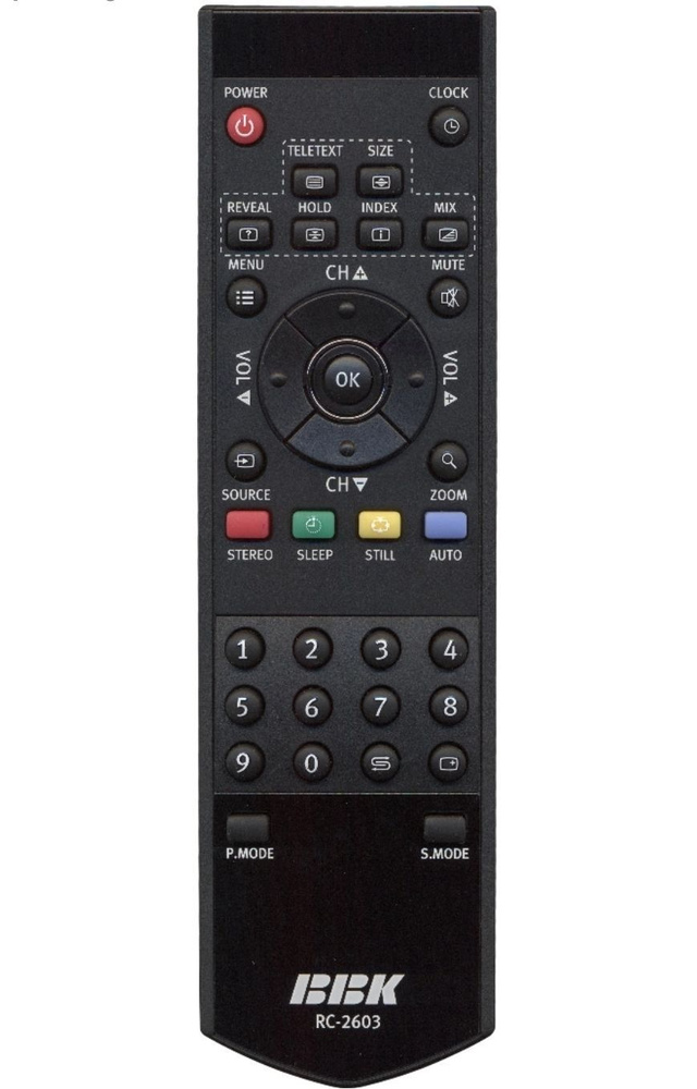 Пульт BBK RC-2603(rc3704,LT2210)для телевизоров BBK /БИ би кей ,RC #1