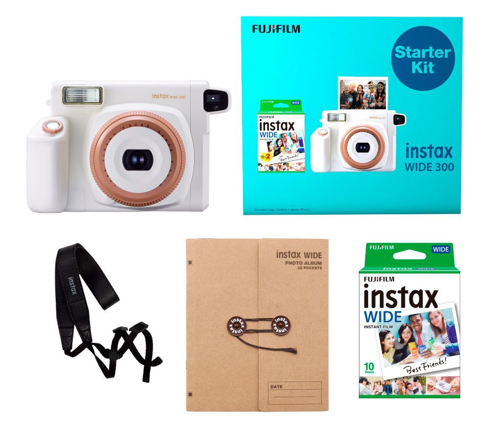 Фотоаппарат моментальной печати Fujifilm Instax Wide 300 Starter Kit Toffee  #1