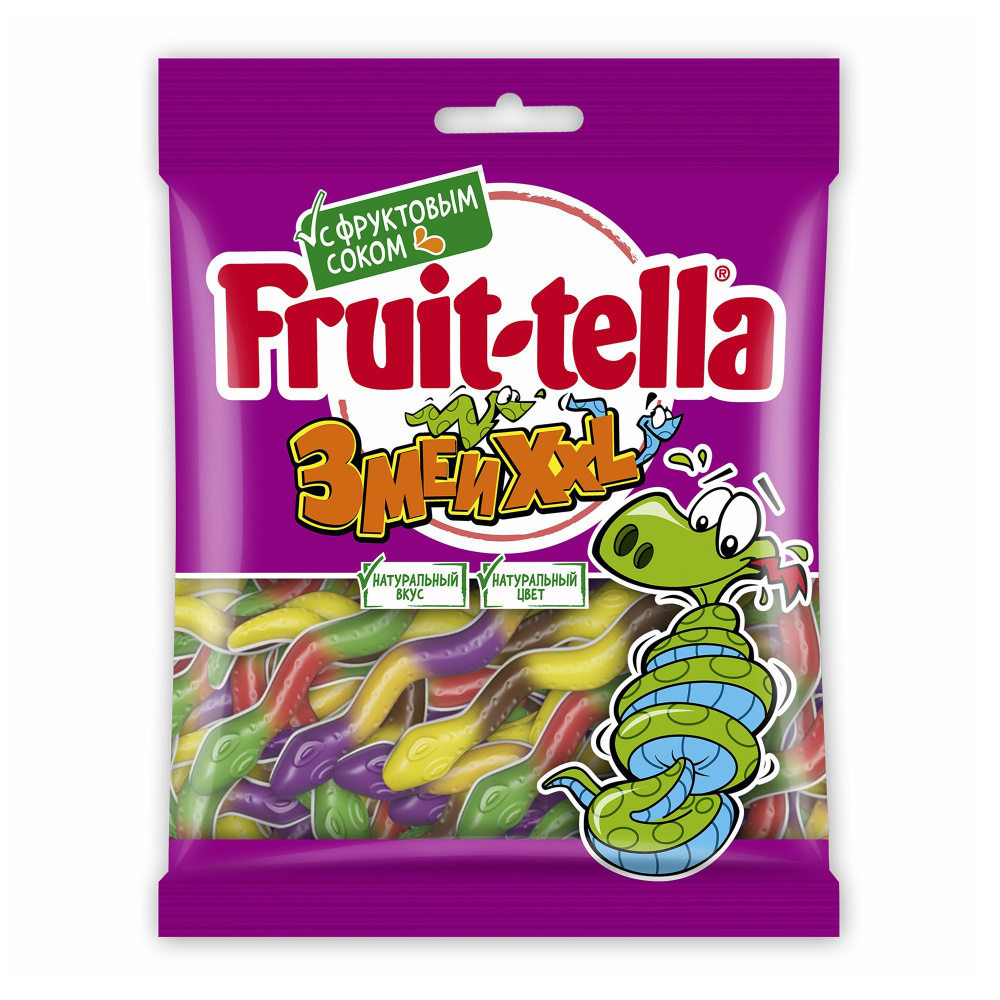 Мармелад Fruittella Змеи XXL жевательный 70 г #1