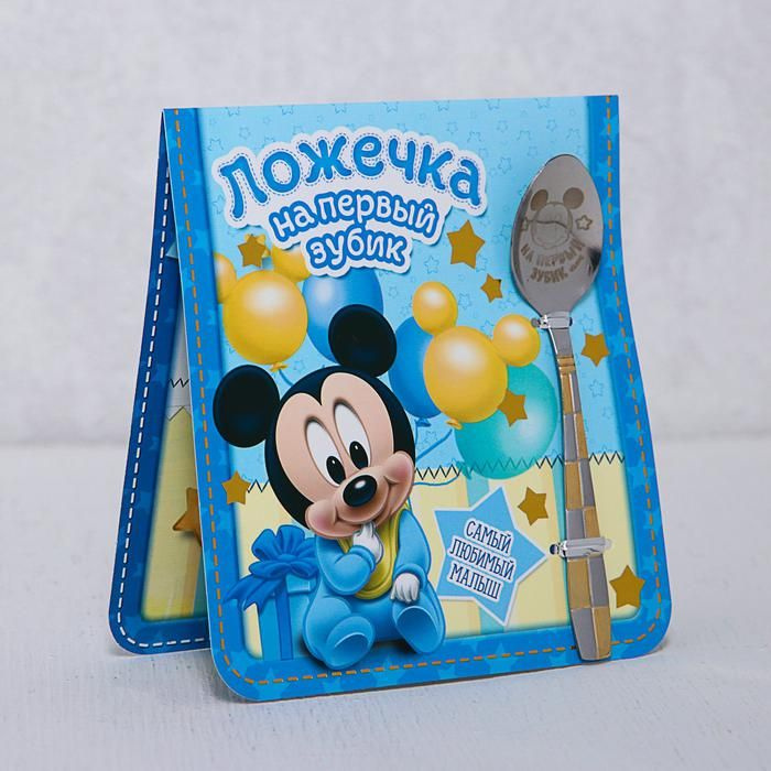 Ложечка детская Disney "На первый зубик", Микки Маус, 2,3х11 см (1498555)  #1