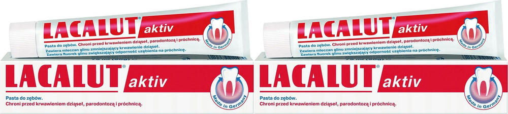 Зубная паста Lacalut Active, комплект: 2 упаковки по 75 мл #1