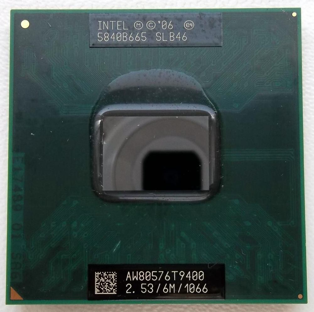 Intel Процессор для ноутбука Intel Core 2 Duo Mobile T9400 Socket P 478 micro-FCPGA 2ядра/2потока 2.53 #1