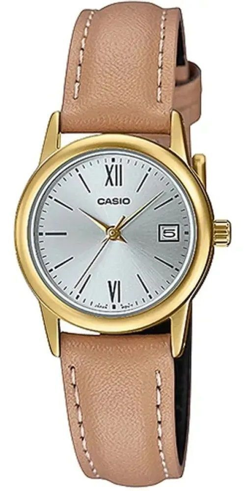 Женские японские наручные часы Casio LTP-V002GL-7B3 с гарантией #1