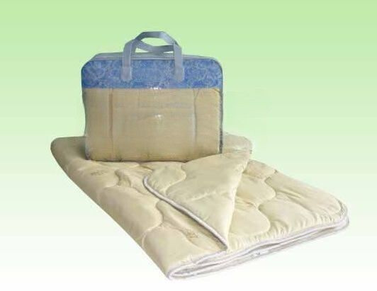 Ивановский текстиль Одеяло 2-x спальный 170x205 см, Всесезонное, с наполнителем Верблюжья шерсть, Полиэстер #1