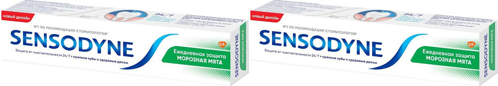 Зубная паста Sensodyne Морозная мята, комплект: 2 упаковки по 75 мл  #1