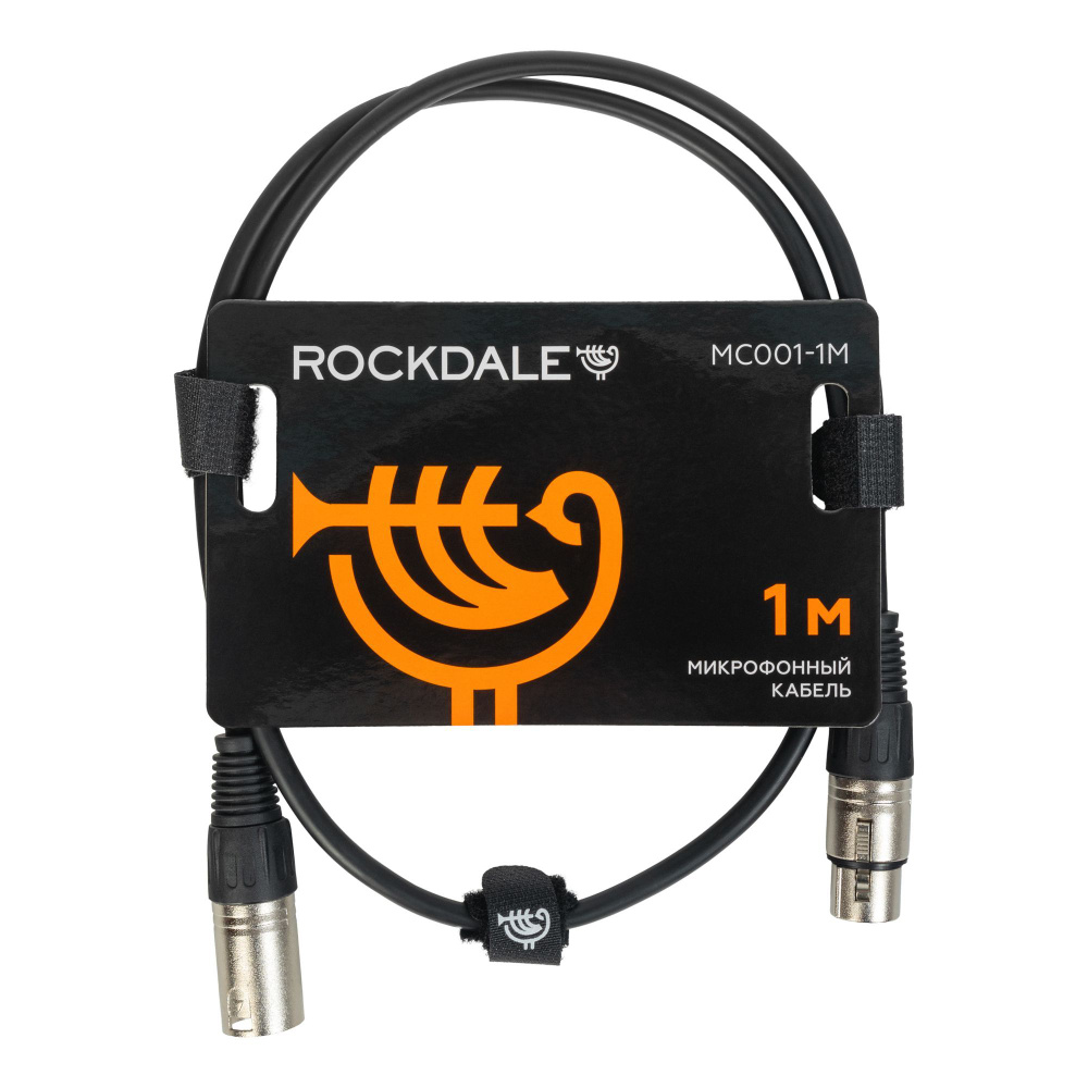 Микрофонный кабель XLR-XLR ROCKDALE MC001-1M (1 метр) #1